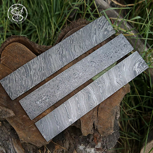 เหล็กดามัสกัสแบบสุ่มเหล็กแท่งเหล็กแบบบิดเกลียวรูปหยดน้ำฝนสำหรับทำเหล็กดามัสกัสแท่งแบน - Product Image 6