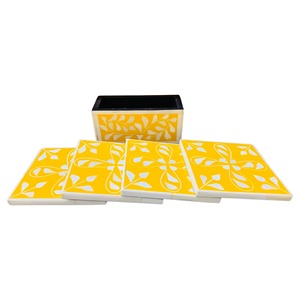 ชุดที่รองแก้วเปลือกหอยมุก4ชิ้นที่หรูหรา - Product Image 4