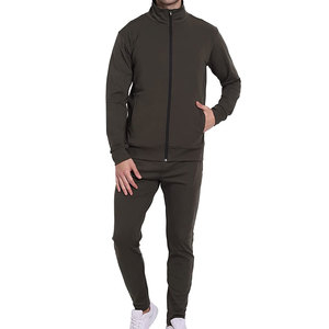 Logo personnalisé Full Zip Up Survêtement Coton Polyester Polaire Tech Terry Survêtement de Sport Jogger Usure Survêtement - Product Image 5