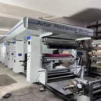 Máquina de Impresión Flexográfica Automática Avtar para Bolsas de Papel, Plástico, PP Tejido, Bolsas de Arroz, Alta Capacidad, Certificación CE, Uso Pesado, 60m/min 1-8