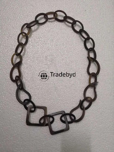 Collar de cuerno Tradebyd, joyería Tribal elegante, collar ecológico hecho a mano para hombres y mujeres - Product Image 5