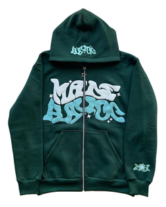 Fabricantes Ropa de aduanas Sudadera con capucha recortada Ropa de calle de gran tamaño 500 Gsm 480 Gsm Algodón Espuma Puff Impresión Sudadera con capucha - Product Image 6