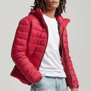 Veste manteau chaud d'hiver pour hommes à la mode Streetwear Veste bouffante personnalisée en gros Veste à bulles extérieure en polyester pour hommes - Product Image 2
