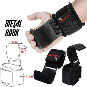 Crochets de musculation robustes - Matériel en nylon et acier Accessoires de fitness unisexe pour salle de sport - Product Image 1