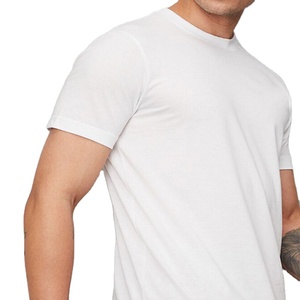 Camiseta de Manga Corta para Hombre, Cuello Redondo, Color Sólido, 100% Algodón, de Alta Calidad, Secado Rápido, Transpirable, Corte Regular, Venta al Por Mayor - Product Image 4