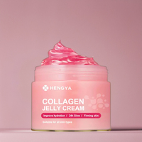 Crème hydratante pour le visage OEM à la gelée de rose, au collagène et à la glycérine, anti-rides, raffermissante, éclaircissante et hydratante