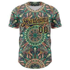 เสื้อเบสบอลของแท้ผ้าเจอร์ซี่น้ำหนักเบาระบายอากาศได้ใส่สบายทนทานต่อการเย็บ - Product Image 5