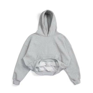 เสื้อมีฮู้ดเข้ารูปบ็อกซี่สำหรับทุกเพศเสื้อสเวตเชิ้ตแขนยาวผ้าฝ้าย0.5กก. เสื้อผ้าใช้ได้ทั้งชายและหญิง30X30X2ซม. ผลิตในเวียดนาม - Product Image 1