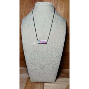 Steve Francisco Mohave & Sterling Silver Beaded <b>Necklace</b> Fashion Cotton <b>Candy</b> Style - Product Image 3