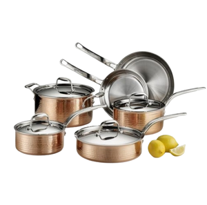 Olla de cocina de diseño de la mejor calidad, utensilios de cocina con acabado dorado, juegos de utensilios de cocina de Metal con revestimiento interior de acero inoxidable - Product Image 1