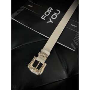 Ceinture décontractée pour femme Fiori avec boucle en alliage doré et pont doré - Product Image 2