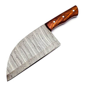 Cuchillo de cocina de chef hecho a mano con acero damasco alto VG10 mango de madera Rosa cuchillo de acero al carbono diseño industrial-OEM - Product Image 1
