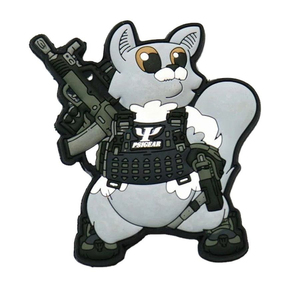 Écusson en caoutchouc PVC gaufré 2D 3D personnalisable avec boucle auto-agrippante, logo de marque gaufré en tissu doux pour vêtements - Product Image 1