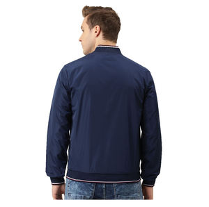 2025 Men's Winter Streetwear Bomber <b>Jacket</b> With Stand Collar Rhinestone Appliques Custom <b>Worker</b> Embroidery Coated Processed - Product Image 2