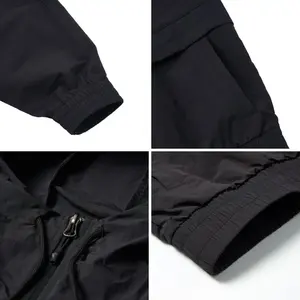 Chaqueta deportiva informal cortavientos ligera con cremallera para correr para entrenamiento de gimnasia y Pickleball Gym Top - Product Image 6