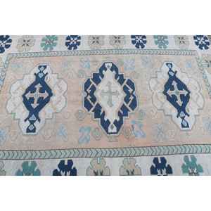 Alfombra Turca Vintage de 5.3x7.4 pies (162x226 cm), Alfombra Persa Azul - Product Image 5