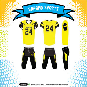 Uniforme de football américain à bas prix de haute qualité en 100% polyester imprimé par sublimation numérique, - Product Image 4