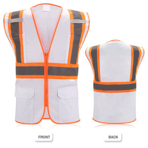 Gilet de travail sans manches de sécurité fluorescent avec poches gilet respirant multi-poches de fournisseurs de confiance - Product Image 2