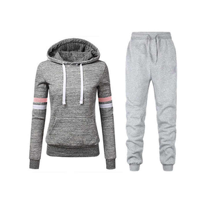 Venta caliente Últimos diseños Tallas grandes Señoras Jogging Chándal Conjunto de dos piezas Unisex Bajo MOQ Chándal - Product Image 1