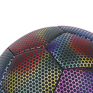 High Quality OEM <b>Glowing</b> Reflective Holographic Soccer Ball Luminous Light-Up <b>Football</b> for Night Training Made In Pakistan - Product Image 4