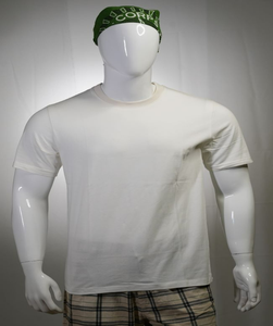 เสื้อยืดคอกลมผ้าฝ้ายคุณภาพสูงสำหรับผู้ชายสไตล์สตรีทแวร์สีขาวปรับแต่งได้ซักโอเวอร์ไซส์รีไซเคิลได้ - Product Image 1