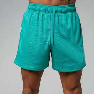 Shorts décontractés pour hommes en tissu respirant en maille à la mode en gros Shorts décontractés en maille de rue Joggers Fitness Athletic Workout Gym - Product Image 4