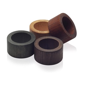 Wedding <b>Party</b> <b>Table</b> Decor Antique Polished Wood Napkin Ring Wholesale Manufacturer <b>Table</b> Decor Acacia Wood Wedding Napkin Ring - Product Image 3