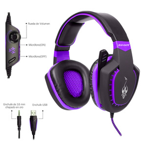 Casque de jeu spécialisé avec microphone LED intégré pour les jeux vidéo - Product Image 2
