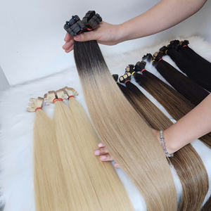 Extensiones de cabello vietnamita Gugu dibujado doble de alta calidad 100% cinta humana virgen estilo Mega Straight Highlight High-Grade - Product Image 5