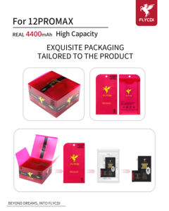 Batteria FLYCDI salute 100% per batterie IPhone12 Pro Max ad alta capacità risolvono la riparazione Popup - Product Image 4