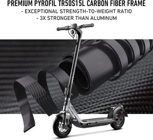Scooter Eléctrico Marca N I U K100F/AIR - Potencia Pico de 600W-700W, Alcance Máximo de 18-30 km, Velocidad Máxima de 17.4-20 MPH, Scooter Eléctrico Portátil con Suspensión - Product Image 3
