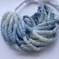 6mm 8mm naturel bleu opale pierre facettes Heishi pierres précieuses perles brins pour la fabrication de bijoux du fournisseur au prix d'usine en ligne