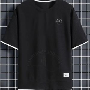 High Street Style Hombres Manga corta O-cuello 100% Algodón Jersey Camisetas Impresión digital Patrón de letras en camisetas de diseño en blanco - Product Image 3