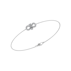 OEM ODM Infinity Charm Bracelet Pure 950 Platinum Natural Diamond Fine Chain Link Bracelets Hecho a mano India Luxury Women's - Product Image 1