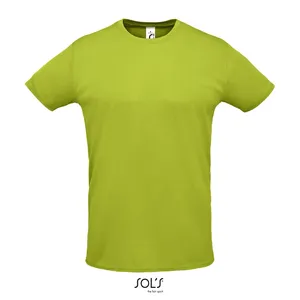 T-shirt unisexe à manches courtes et col rond en polyester à séchage rapide avec impression numérique pour merchandising promotionnel - Product Image 1