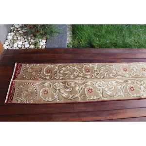 Tapis turc de 1,6 x 9 pieds, tapis vintage, tapis oriental brun - Product Image 5