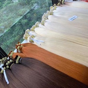 Expédition mondiale Extensions de cheveux en vrac Produit à succès 2025 Couleur brun blond foncé 100% cheveux vierges vietnamiens - Product Image 1