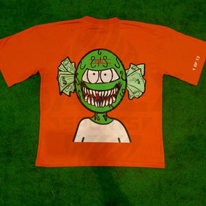 เสื้อยืดสกรีนลายแบบกำหนดเอง ผ้าคอตตอน 100% ทรงปกติ สไตล์สตรีทแคชชวลสำหรับผู้ชาย - Product Image 1