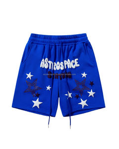 Pantalones cortos para correr de secado rápido, informales, holgados, unisex, 100% algodón, cordón con logotipo personalizado, entrega rápida, OEM y ODM de fábrica - Product Image 5