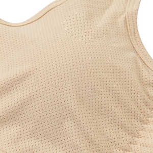 สปอร์ตบราสำหรับผู้หญิงเสื้อแขนกุดแห้งเร็วสีพื้นชุดออกกำลังกายคอกลมดีไซน์ไม่เหมือนใคร - Product Image 2