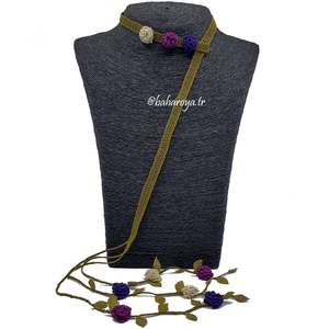 İğne Oyası Fular Kolye Tomurcuk Ensemble de bijoux de mode - Product Image 1