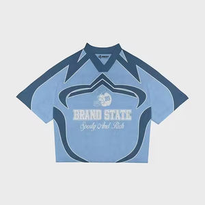 Camisetas de fútbol americano de manga corta OEM y ODM con logotipo personalizado, uniformes de equipo de fútbol americano a rayas blancas - Product Image 3