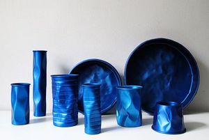 Ensaladera de resina ODM hecha a mano en blanco y negro personalizada con textura de mármol y patrón de remolino acuático frutero utilizado en Home Hotel Buffet - Product Image 6