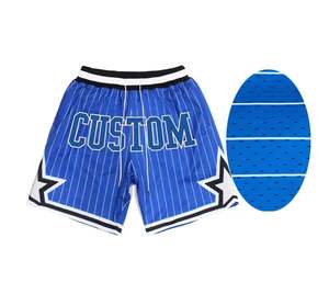 Custom Wholesale Embroidery Boys logo Whit Pocket Sublimation Kids Vintage <b>Men</b> Mesh <b>Shorts</b> - Product Image 1