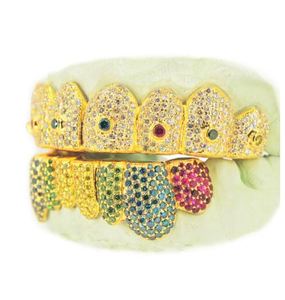 Custom Perm Cut Colorful Diamond Grillz Trillion Cut & Dust Finish Juego de 8 o 16 piezas Impresión incluida Totalmente personalizable - Product Image 2