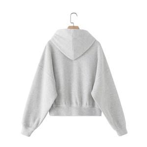 Sudadera de manga larga con capucha sencilla y cómoda de estilo nuevo de primavera y verano 2025 para mujer - Product Image 2