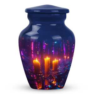 Belle urne aux chandelles pour les cendres humaines souvenir mémorial pour adulte décoratif bougie urne personnalisé conteneur souvenir - Product Image 5