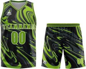 Fabricant d'uniformes de basket-ball en gros de haute qualité, uniformes de basket-ball vintage en maille imprimée pour hommes, équipes d'entraînement d'été bsci - Product Image 2