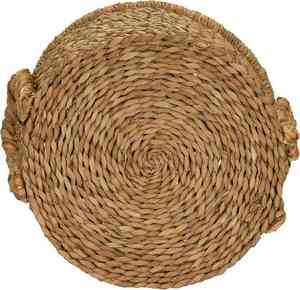 Best Choice Premium Vietnamese Eco-friendly Handmade New Styling <b>Round</b> Water Hyacinth <b>Basket</b> With Handles for Households - Product Image 5