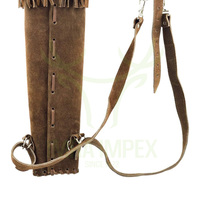 Carquois de tir à l'arc en cuir de vachette de haute qualité avec sangle d'épaule réglable pour la chasse, les arcs et les flèches fabriqués au Pakistan